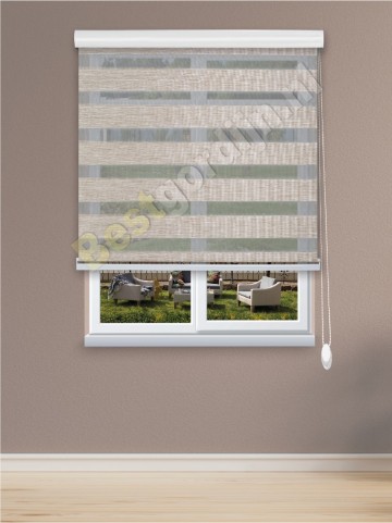 Duo Gordijn semi-transparante Ortensia v-3 ,-1