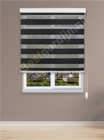 Duo Gordijn semi-transparante Peony v-7-1